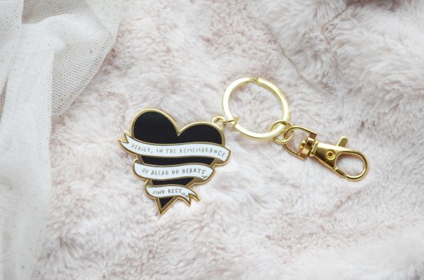 Heart Keyring Black | Quote Lovin’ | Eid gifts