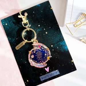 Milky way galaxy keyring Pink | Quote Lovin' | Eid gifts