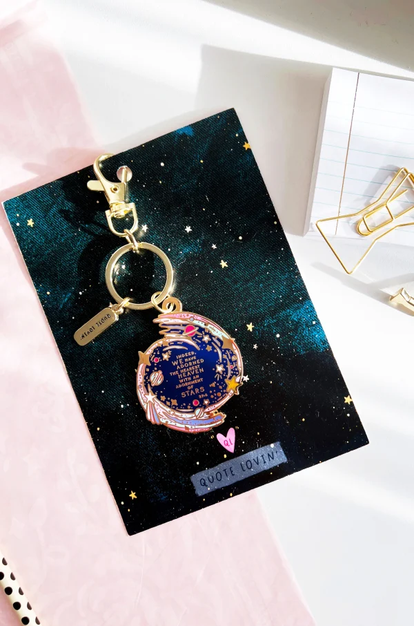 Milky way galaxy keyring Pink | Quote Lovin' | Eid gifts