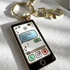 Phone keyrings Black | Quote Lovin’ | Eid gifts