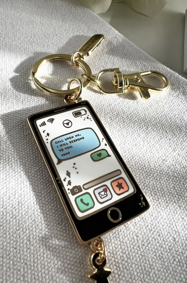 Phone keyrings Black | Quote Lovin’ | Eid gifts