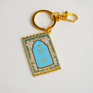 Prayer Mat Keyrings Work Hard Blue | Quote Lovin’ | Eid gifts