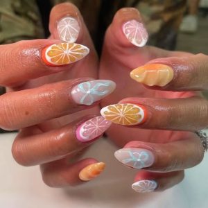 Summer Orchard Medium Nails